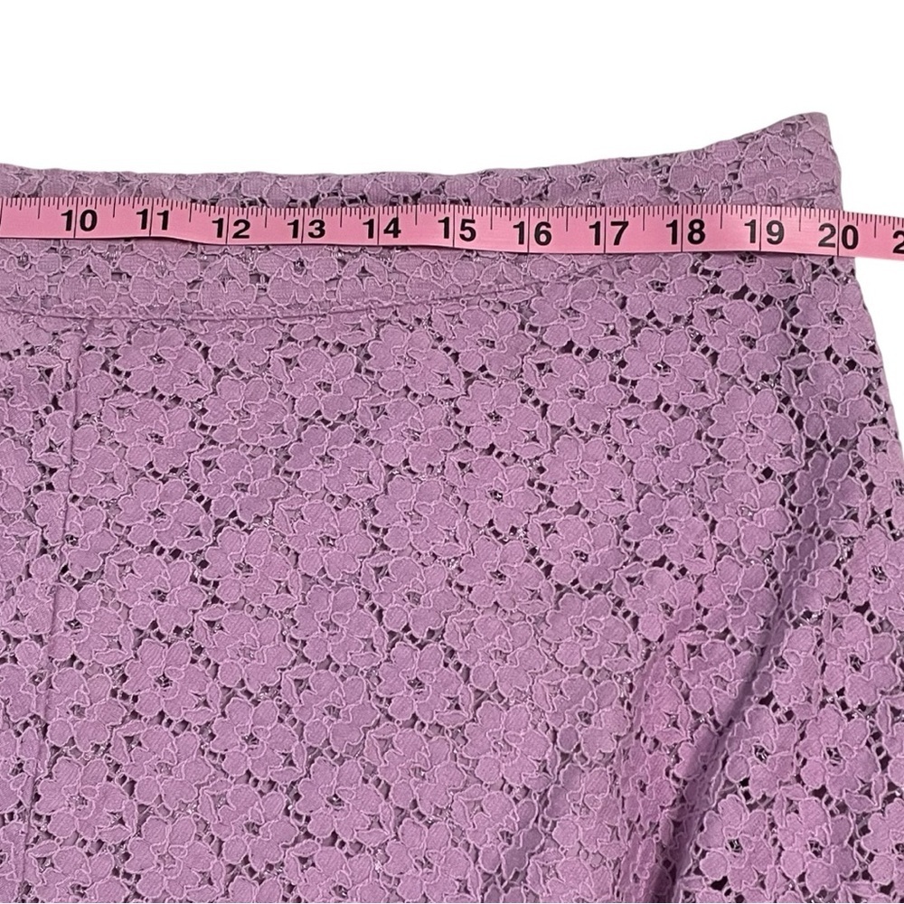 Purple Lace A-Line Midi Skirt - Picture 5 of 11